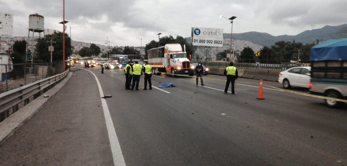 Mueren dos ciclistas atropellados en la México-Pachuca