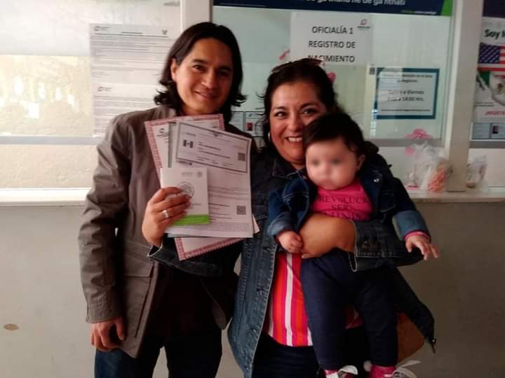 Realizan primer registro  con apellido materno en primer lugar