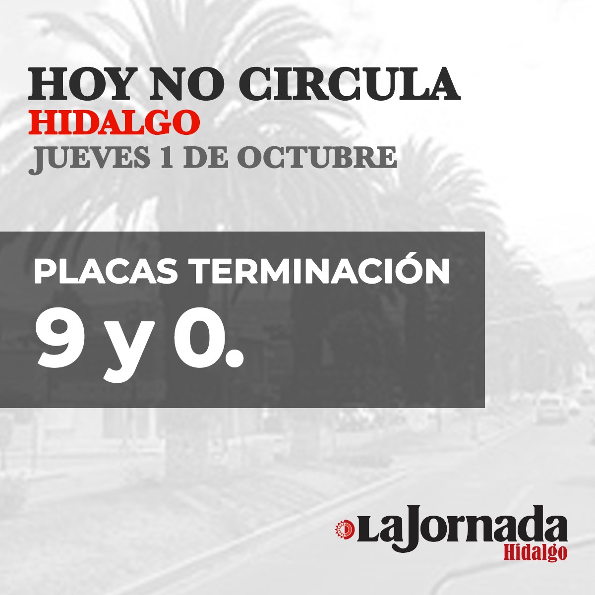 Hoy No Circula viernes 2 de octubre