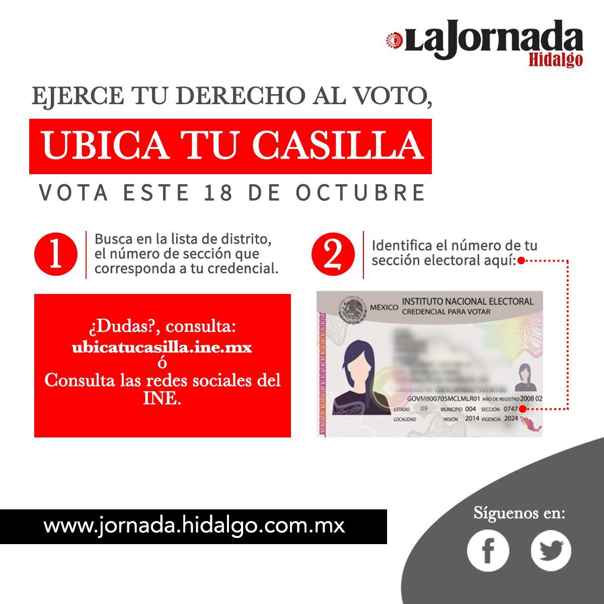 Ubica tu casilla para votar por presidentes municipales