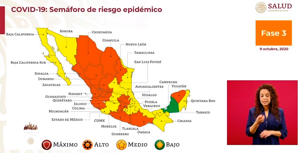 Hidalgo continuará en semáforo naranja por Covid-1