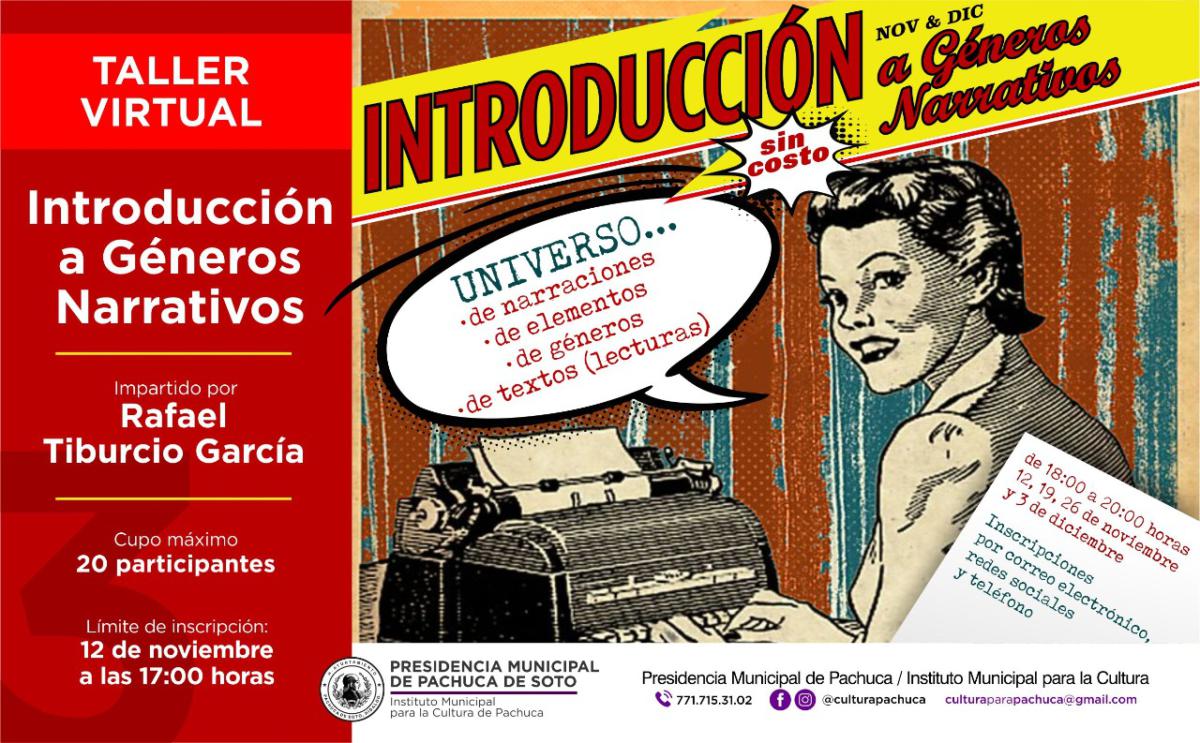 Organizan talleres virtuales de creación literaria