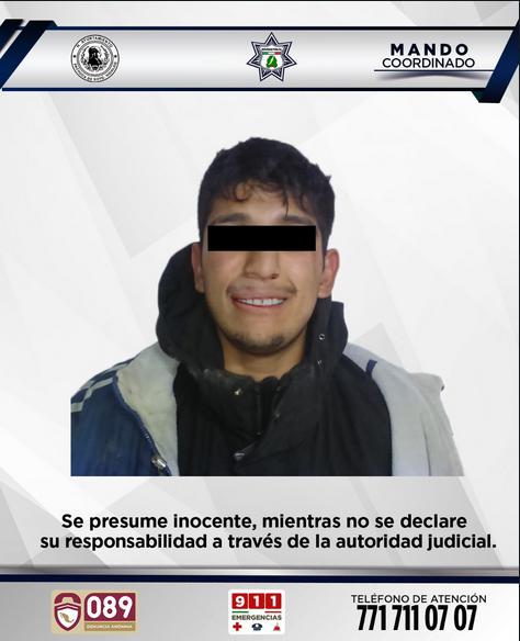 Detienen a hombre por presunto asalto en Pachuca