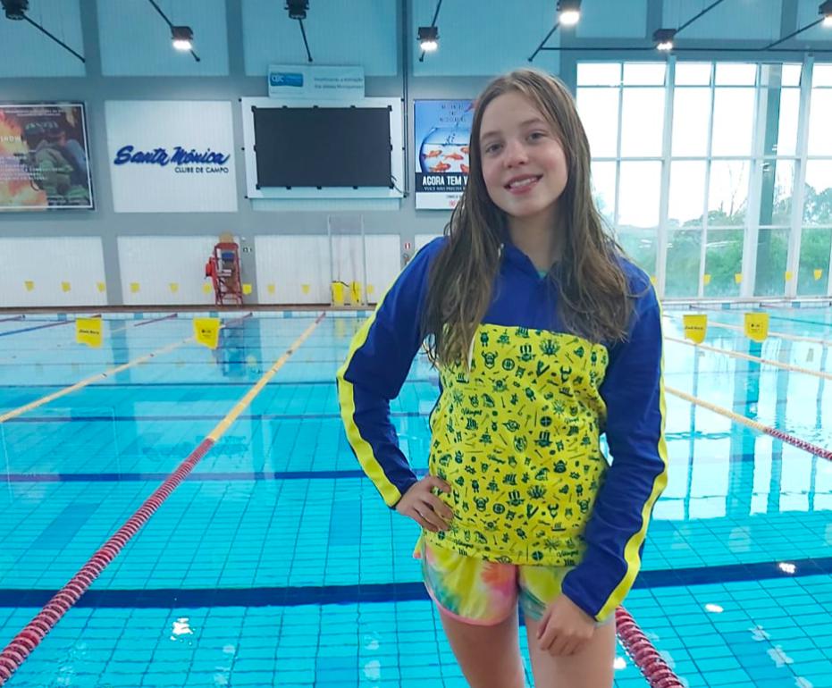 Valentina Mancera al agua en el Nacional Brasileiro