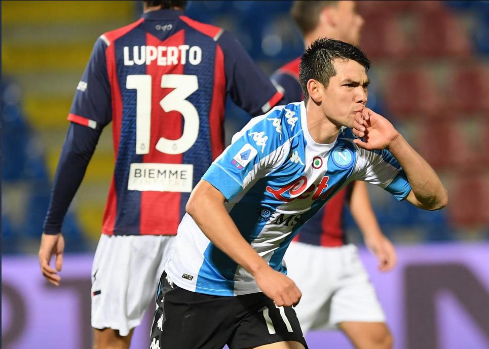 Goleada del Napoli con gol del Chucky Lozano