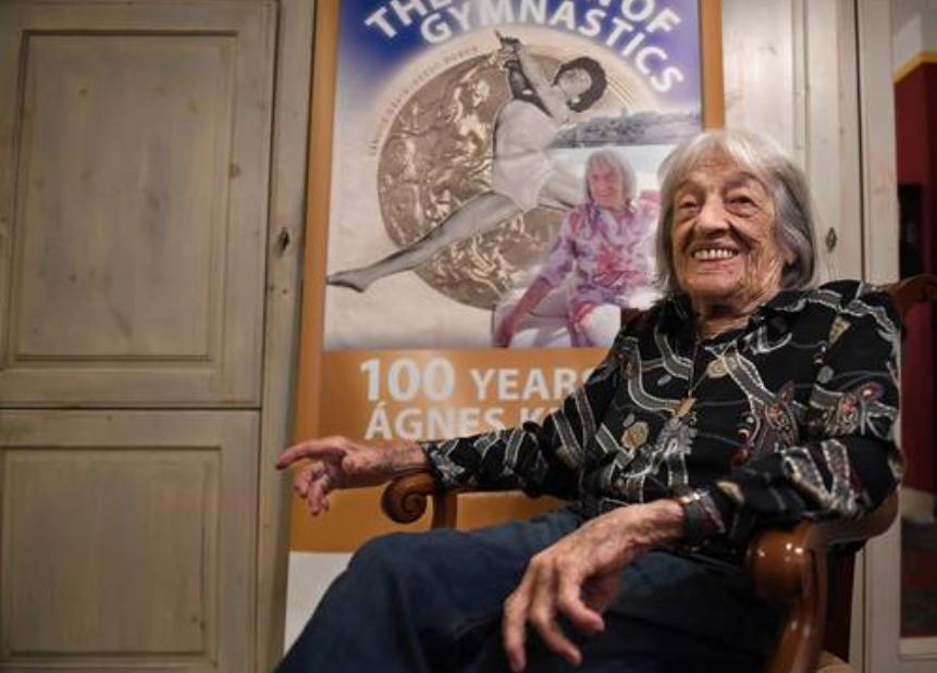 Agnes Keleti, la reina de la gimnasia olímpica, celebrará 100 años de vida