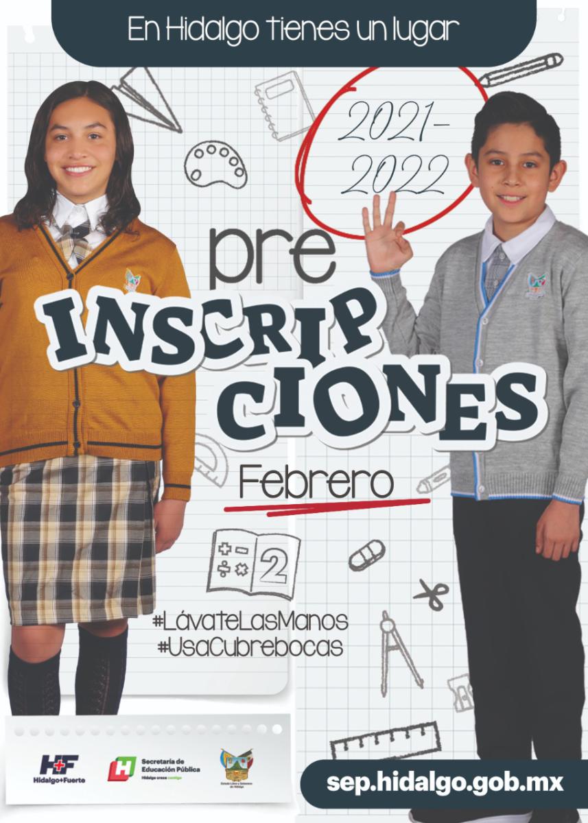 En febrero son las preinscripciones para el ciclo escolar 2021-2022