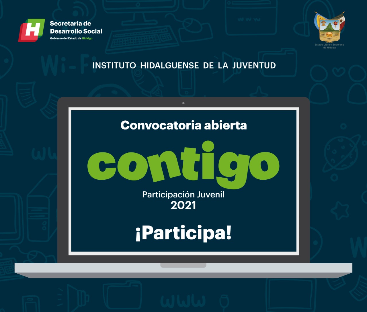 Lanzan convocatoria “Contigo 2021”, en beneficio de la juventud