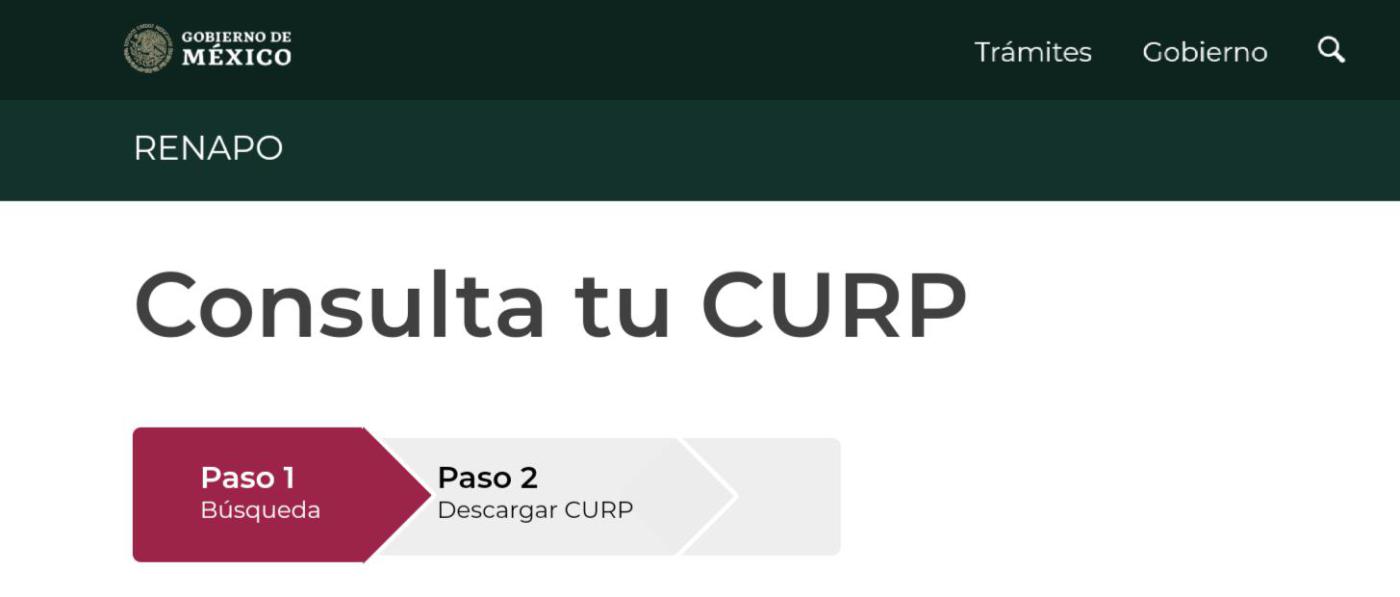 Cómo obtener el CURP en línea