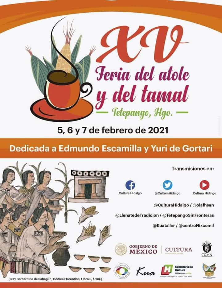 Te invitamos a la XV Feria del Atole y del Tamal