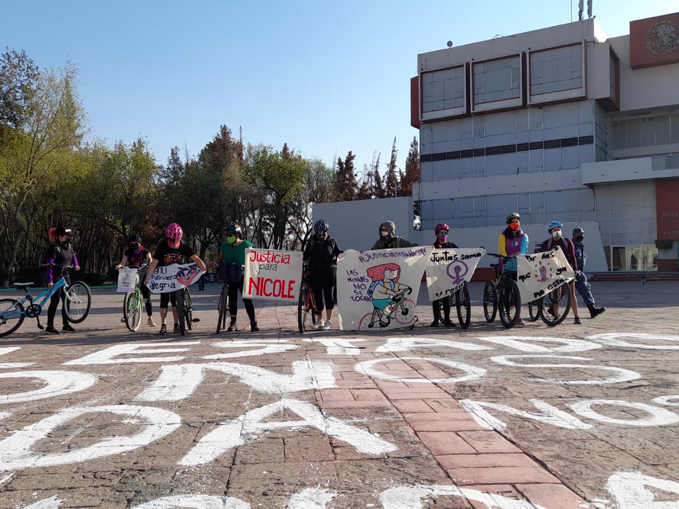 Realizan rodada por Nicole en Pachuca