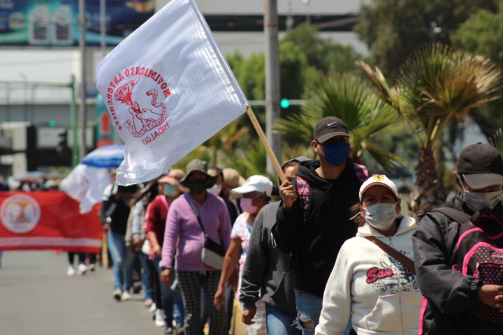 Antorcha Campesina reinicia manifestaciones a Palacio de Gobierno