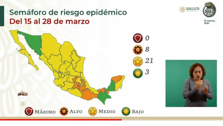 Semáforo amarillo en Hidalgo, ¿qué esta permitido y qué no?