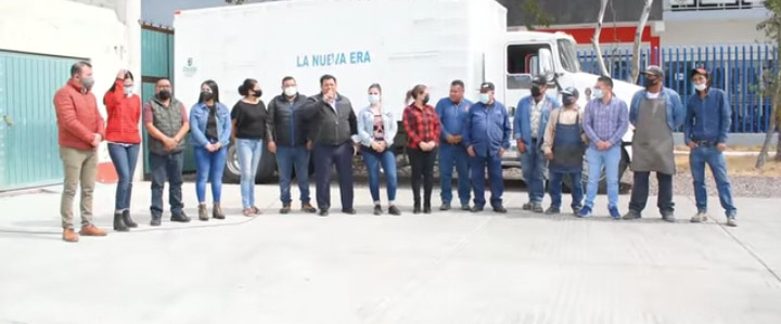 Estrenan camión recolector de basura en Emiliano Zapata