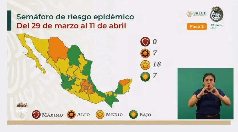 Hidalgo pasará Semana Santa en semáforo naranja