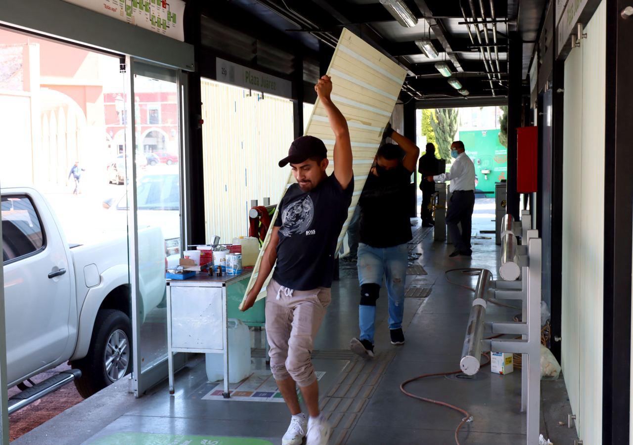 Estación Plaza Juárez del Tuzobús entrará en operación este martes