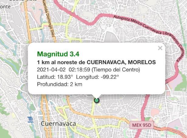 Sismo en Cuernavaca; ‘se sintió como una onda expansiva, se pudo escuchar’