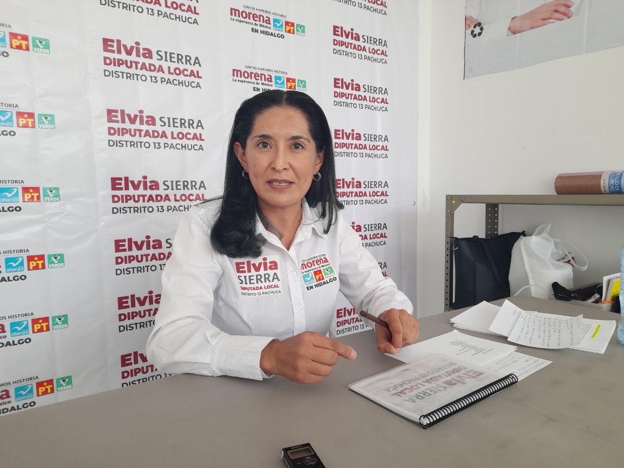 No solo rebacheo pide la ciudadanía, también pavimentar calles: Elvia Sierra