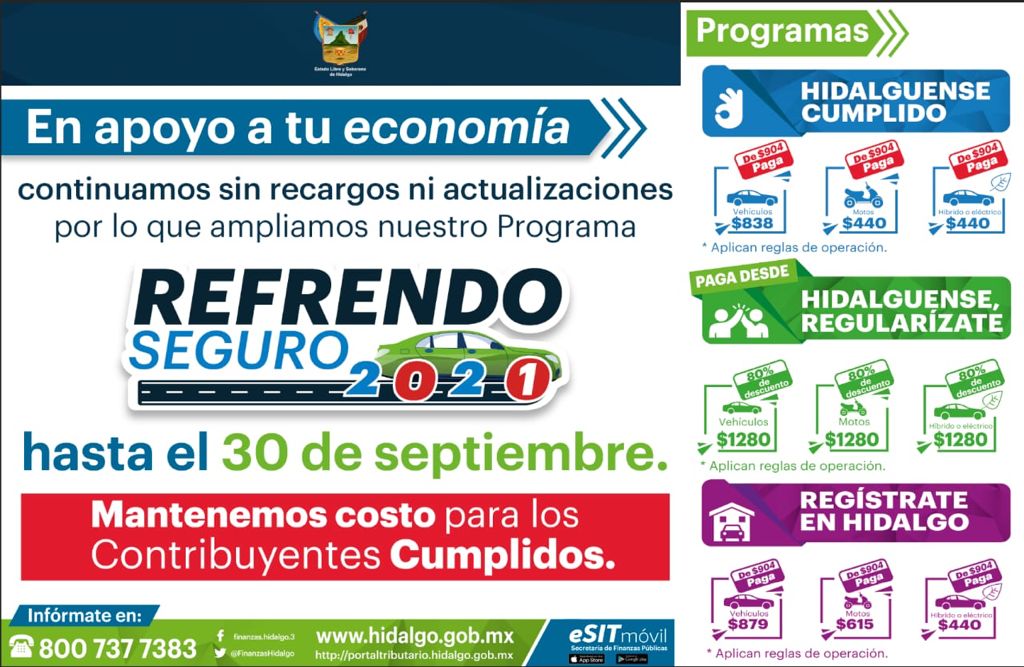 Tenencia Hidalgo 2021: septiembre último mes de promociones