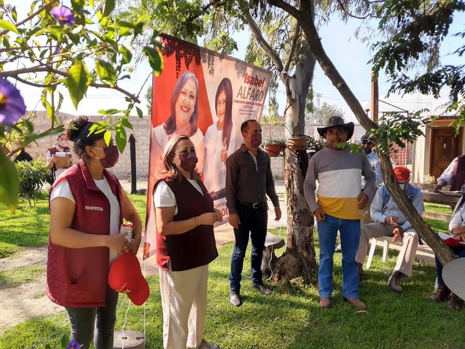 Piden campesinos a candidata Isabel Alfaro priorizar al campo