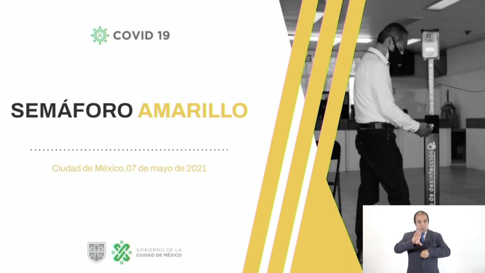 Semáforo Amarilla en CDMX