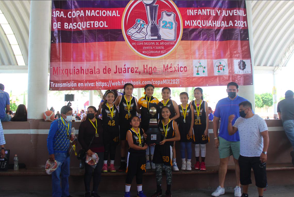 Campeones de la Copa Nacional de Basquetbol Mixquiahuala 2021