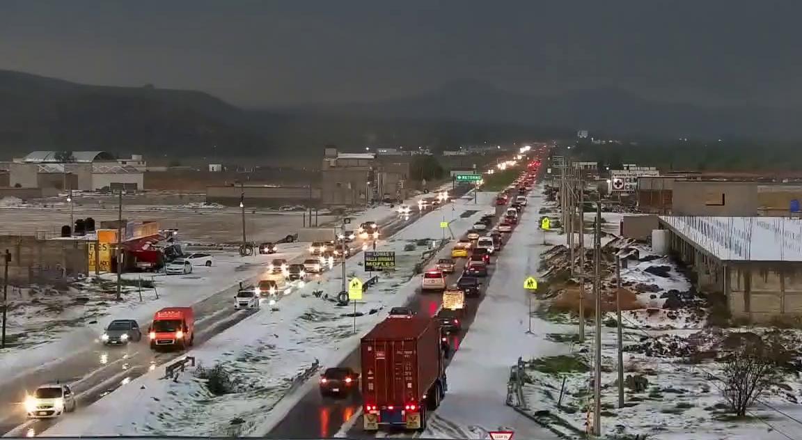 Granizadas sorprenden a Pachuca y Mineral de la Reforma