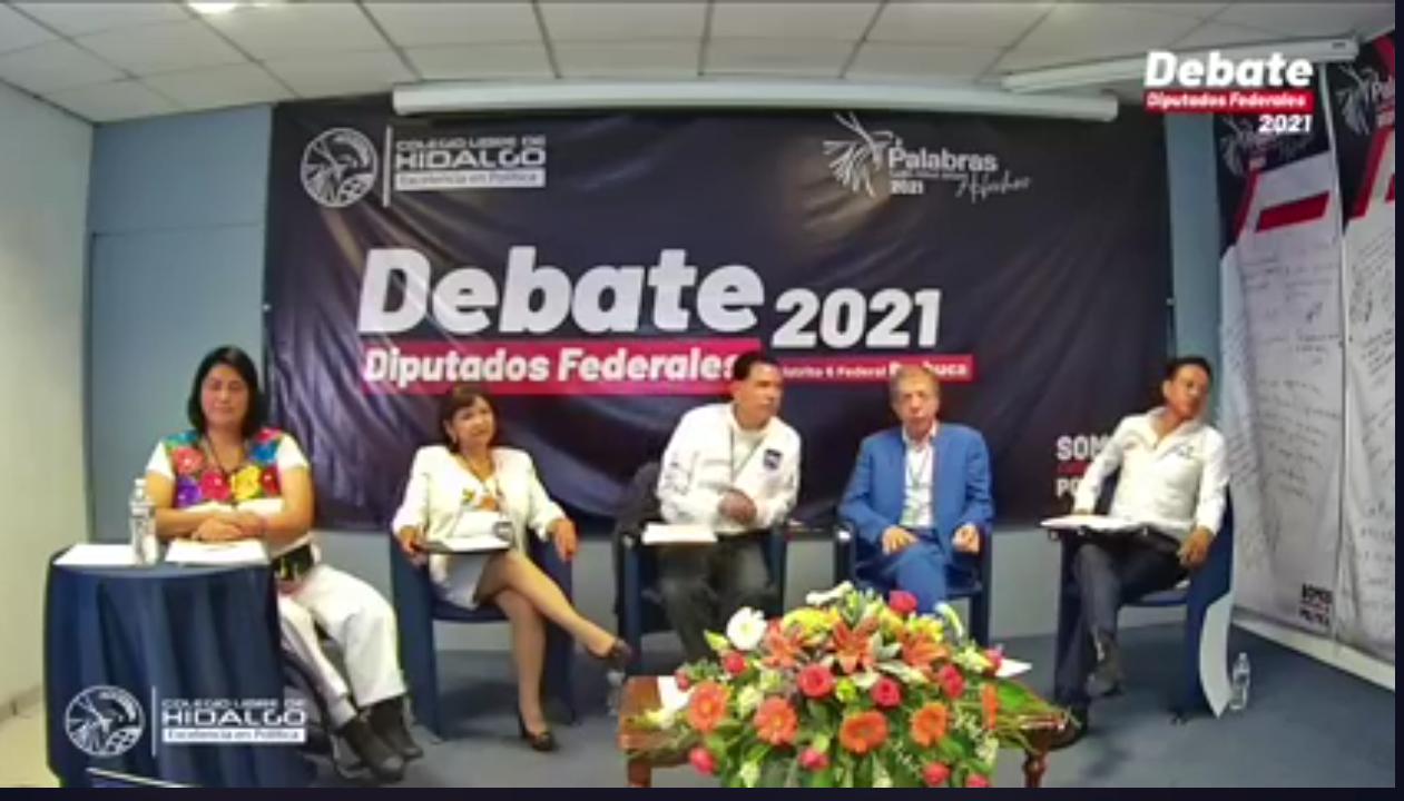 Pocas propuestas y denostaciones, así el debate de candidatos a diputados federales de Pachuca