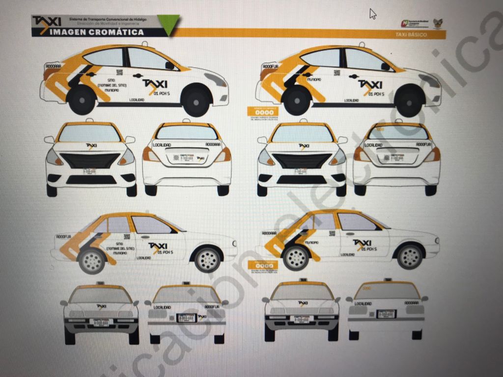 Taxis en Hidalgo operarán con APP, taxímetro, botón de pánico y nueva imagen