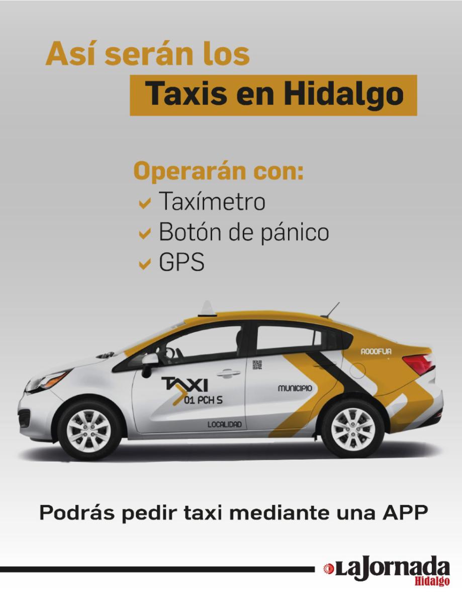 Taxis en Hidalgo: así funcionará el botón de pánico