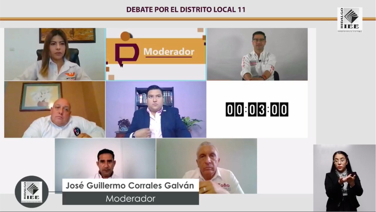 Candidatos a diputados por Tulancingo se cuestionan en debate trayectoria