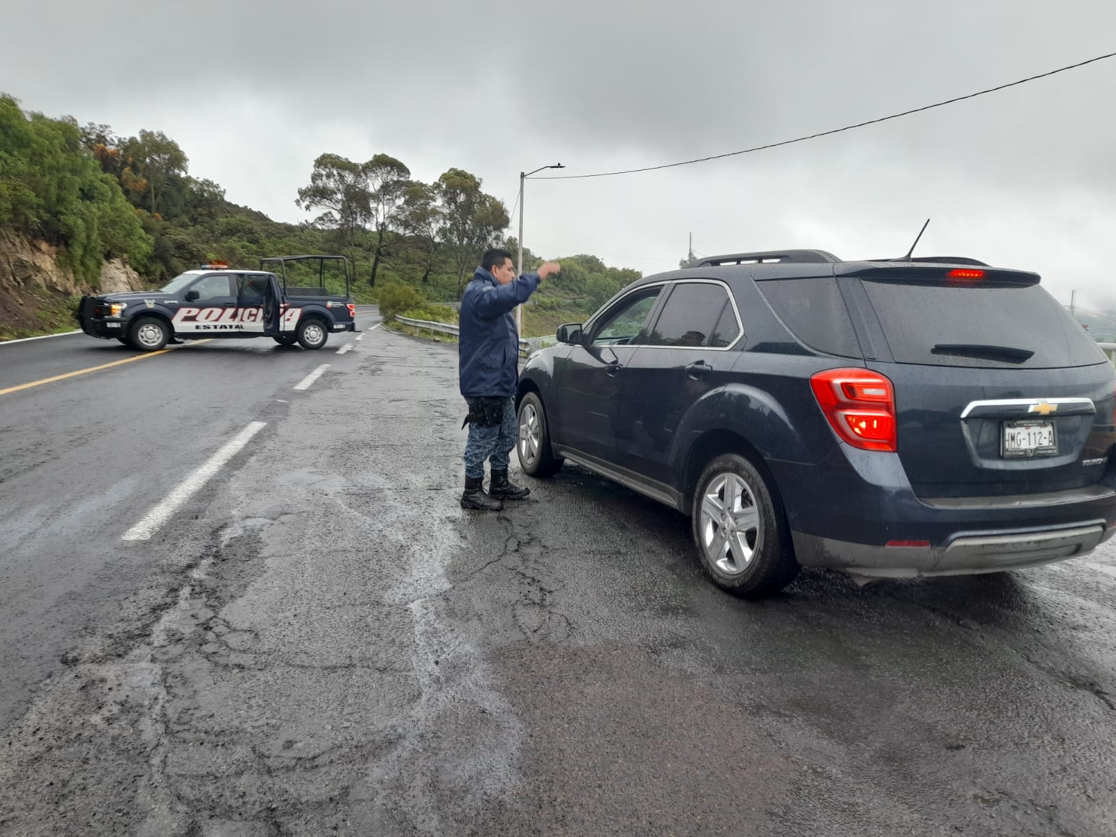 Cierran carretera Pachuca-Real del Monte por derrumbe