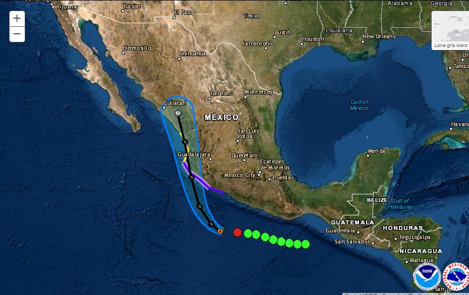 Se forma tormenta tropical ‘Dolores’ en el Pacífico