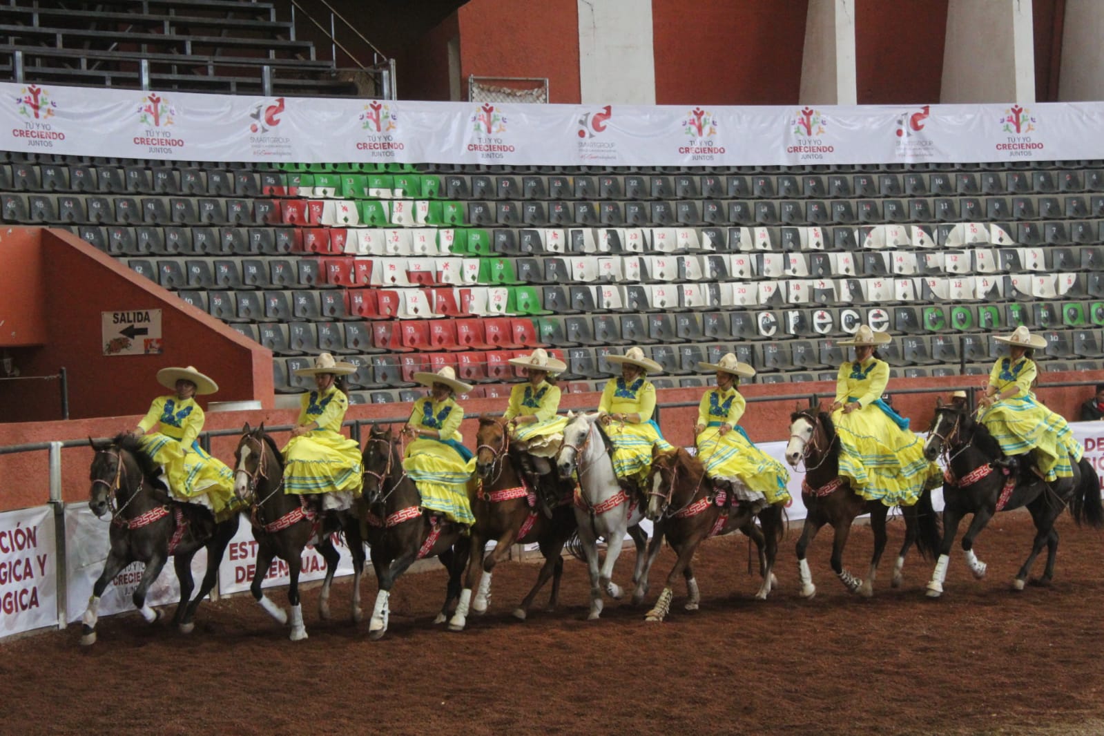 Equipo Charra del Valle de Mixquiahuala, primer lugar del estatal 2021