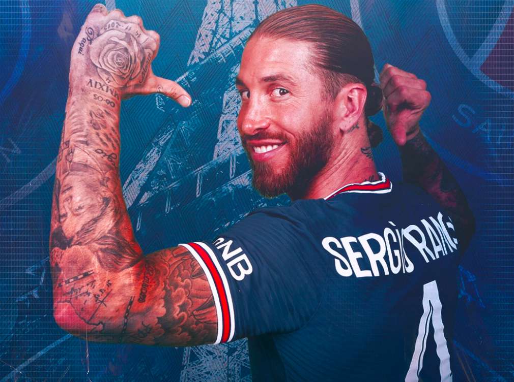 Sergio Ramos firmó con su nuevo club, el PSG