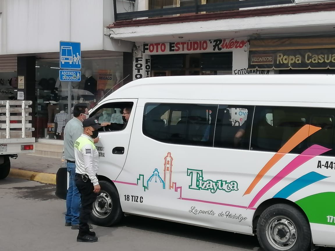 Realizan operativos en transporte público de Tizayuca