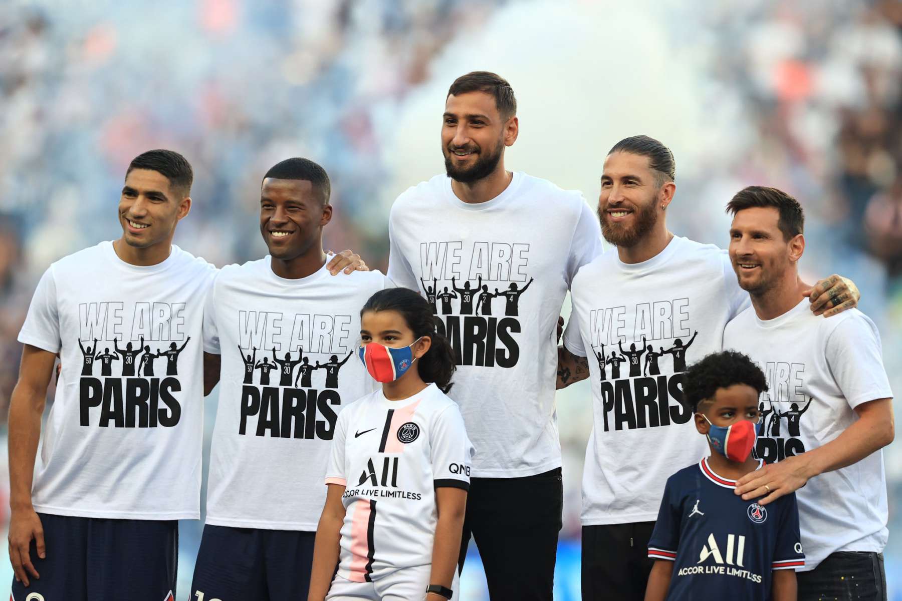 Así recibieron a Messi en en Parque de los Príncipes