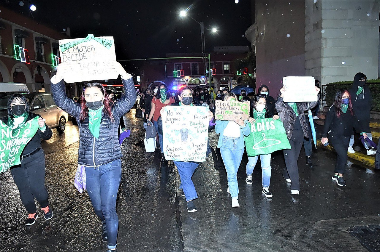 Celebran con lluvia primer #28S con aborto legal