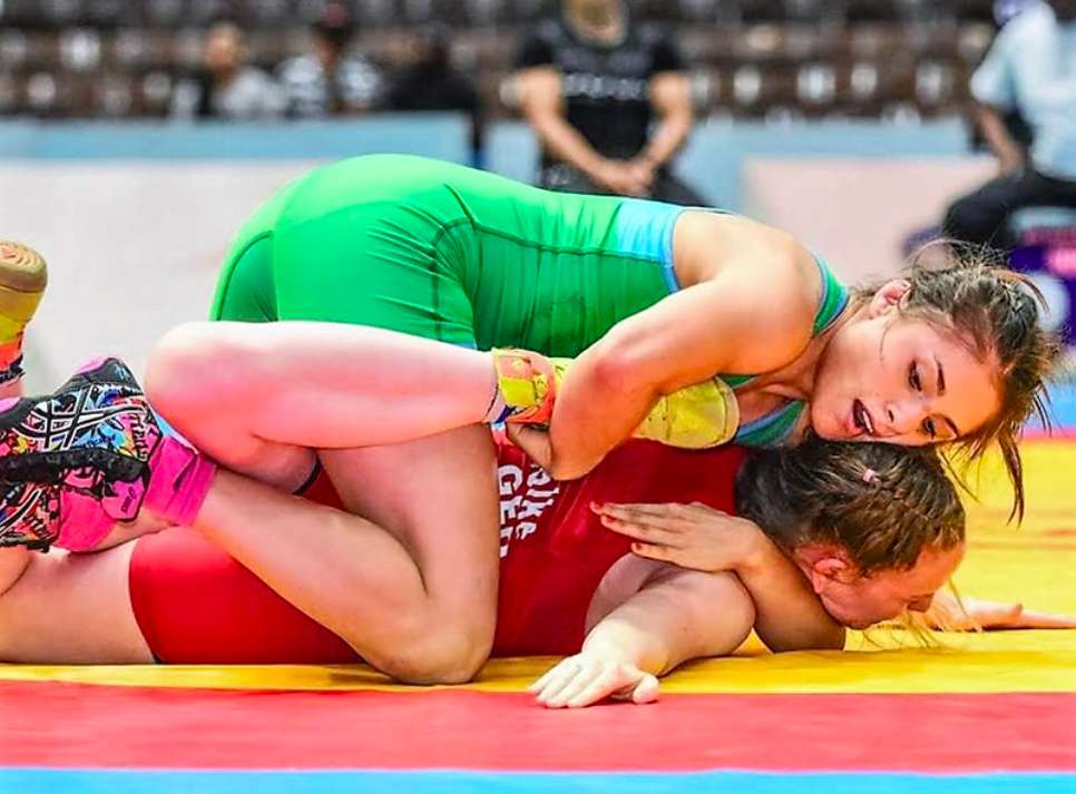 Ale Romero, superada en el Mundial Senior de Luchas