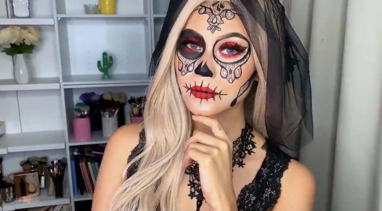 Maquillaje de catrina sencillo y bonito, ¡chécalo!