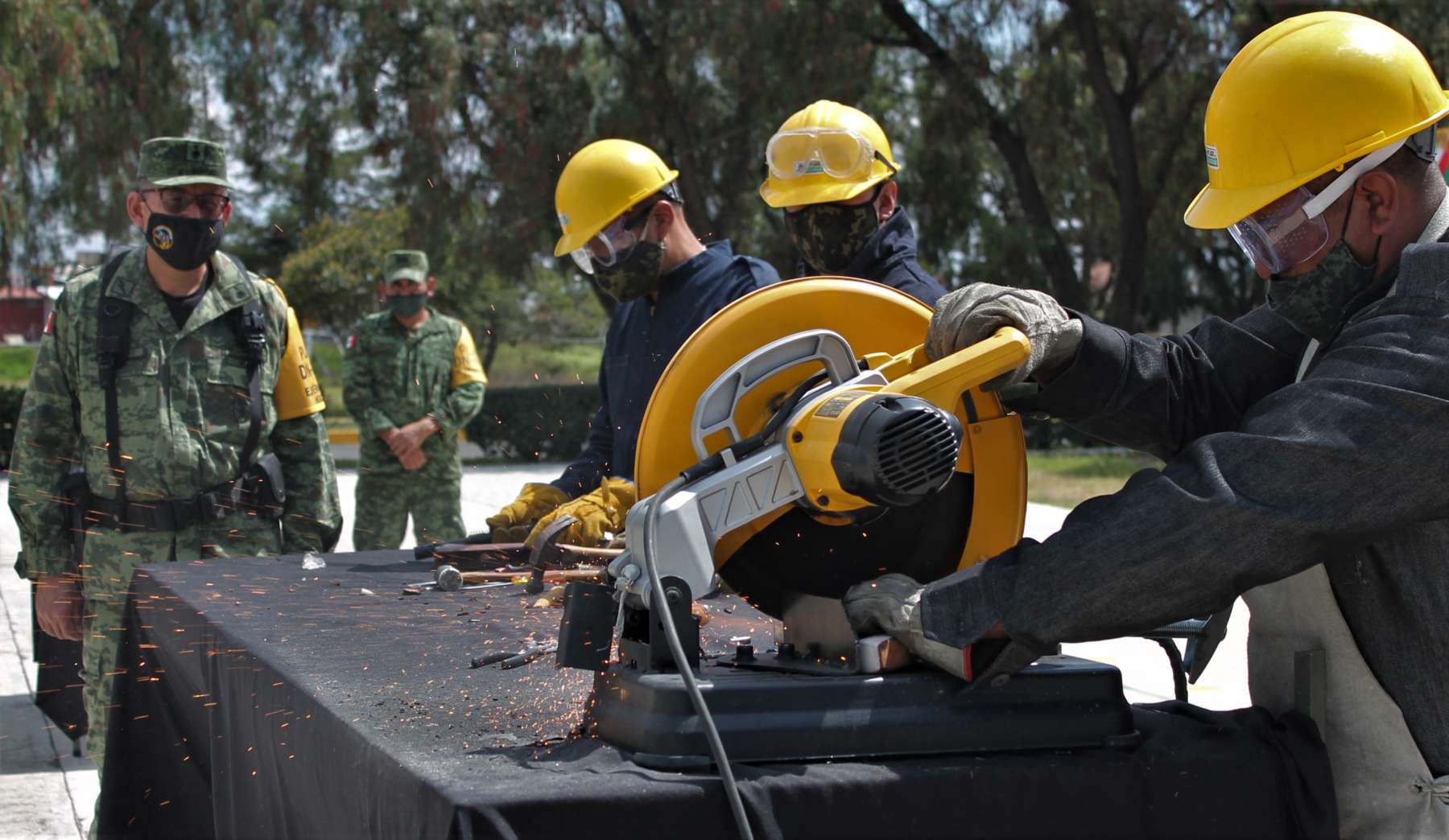 Sedena destruye armas decomisadas en Hidalgo