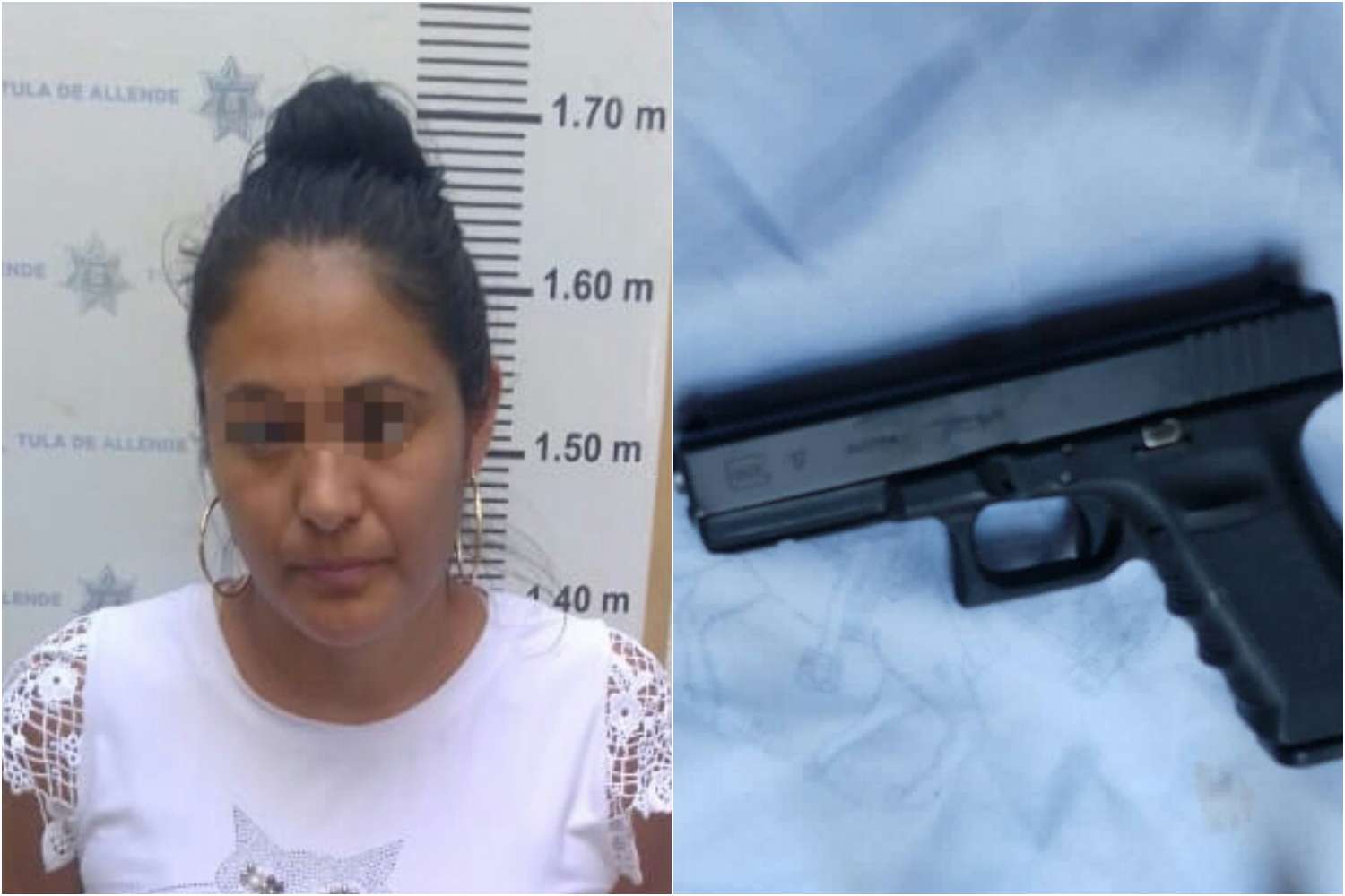 Cae mujer con arma de fuego ilegal en Tula de Allende