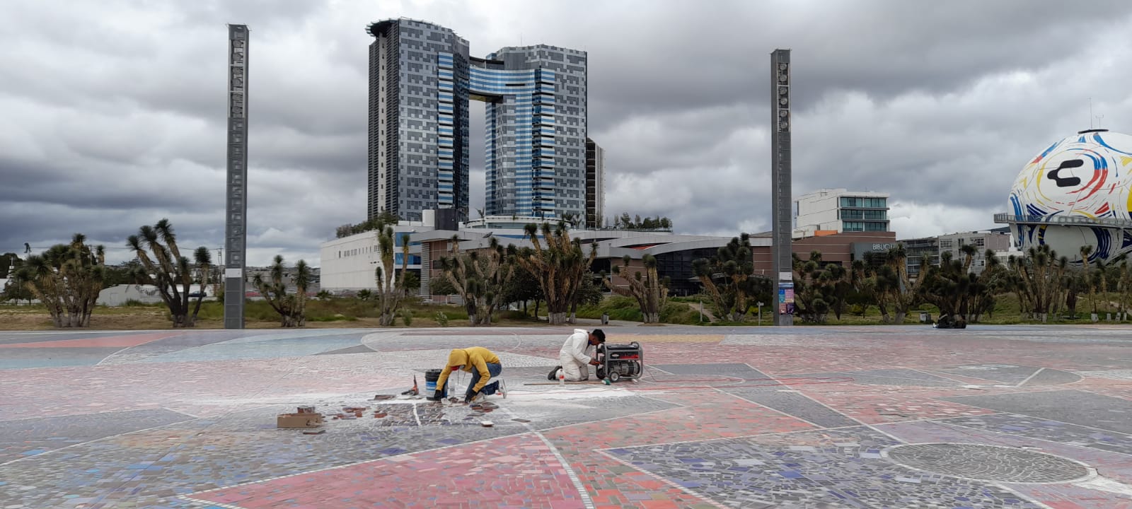 Comenzó rehabilitación del pisal del Parque David Ben Gurión