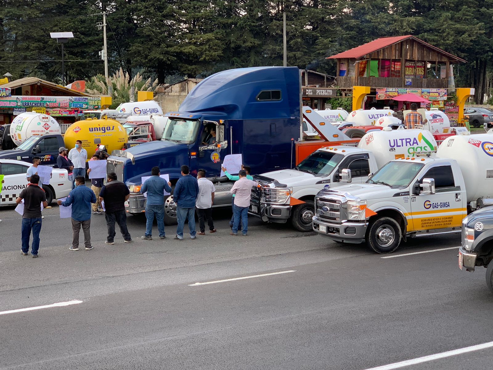 Protesta de gaseros, no se descarta que llegue a Hidalgo