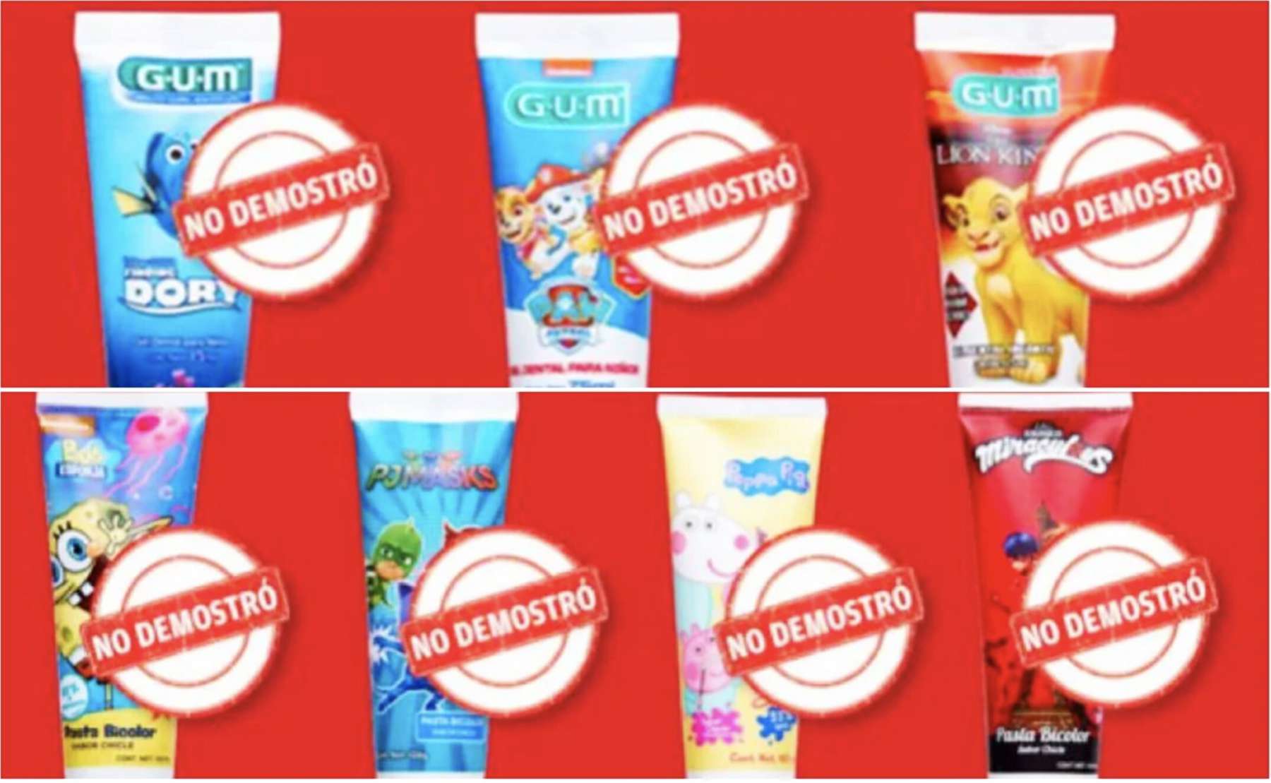 Profeco saca del mercado estas pastas de dientes para niños