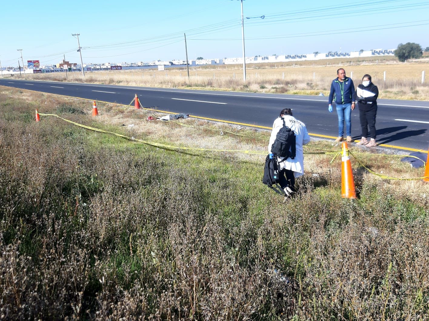 Muere hombre tras ser atropellado en la autopista México-Pachuca