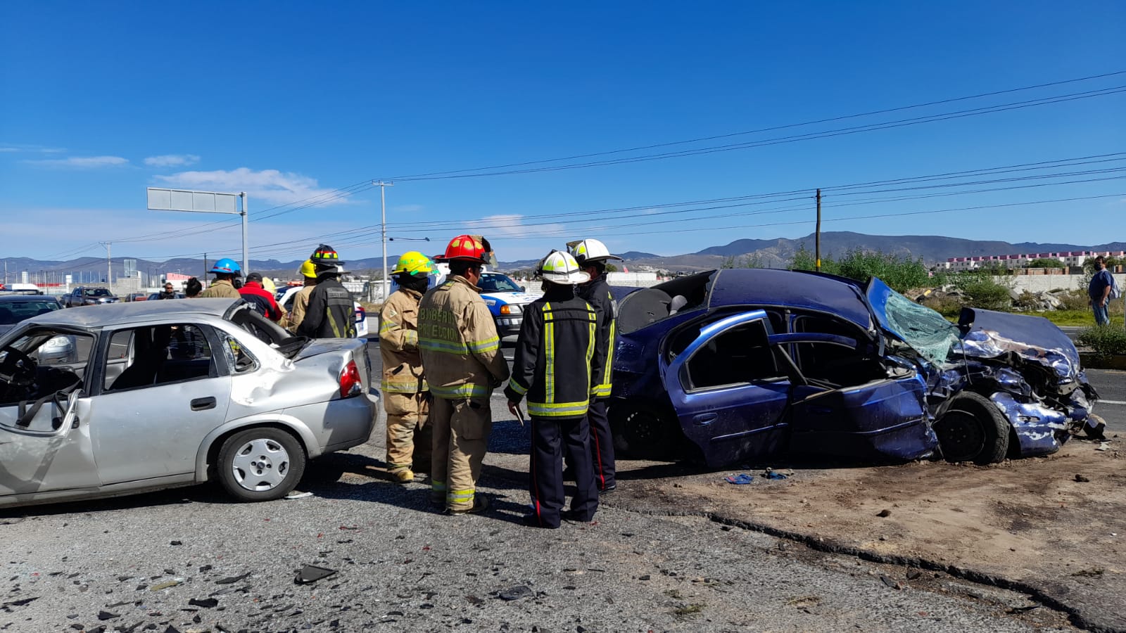 Accidente en la Pachuca-Sahagún deja 3 lesionados