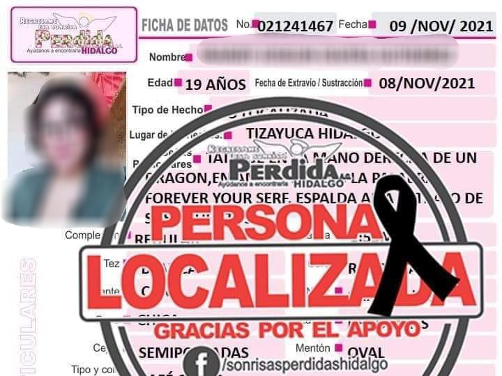 Joven atropellada en la México-Pachuca era de Tizayuca