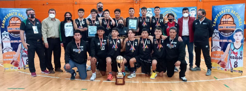 Edomex se corona en campeonato U15 de baloncesto en Pachuca