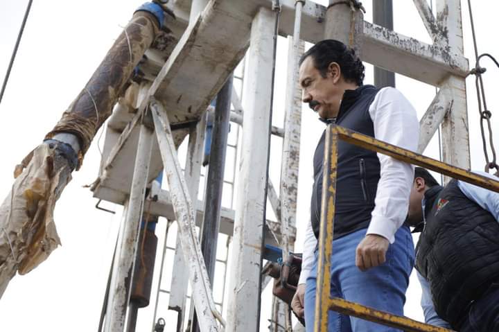 Fayad pone en marcha pozo de agua en El Arenal